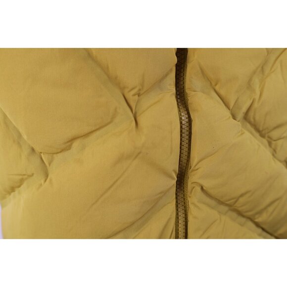 Athleta Womens Size 2X Duck Down Insulated Full Zip Puffer Vest Jacket Yellow - Picture 5 of 15